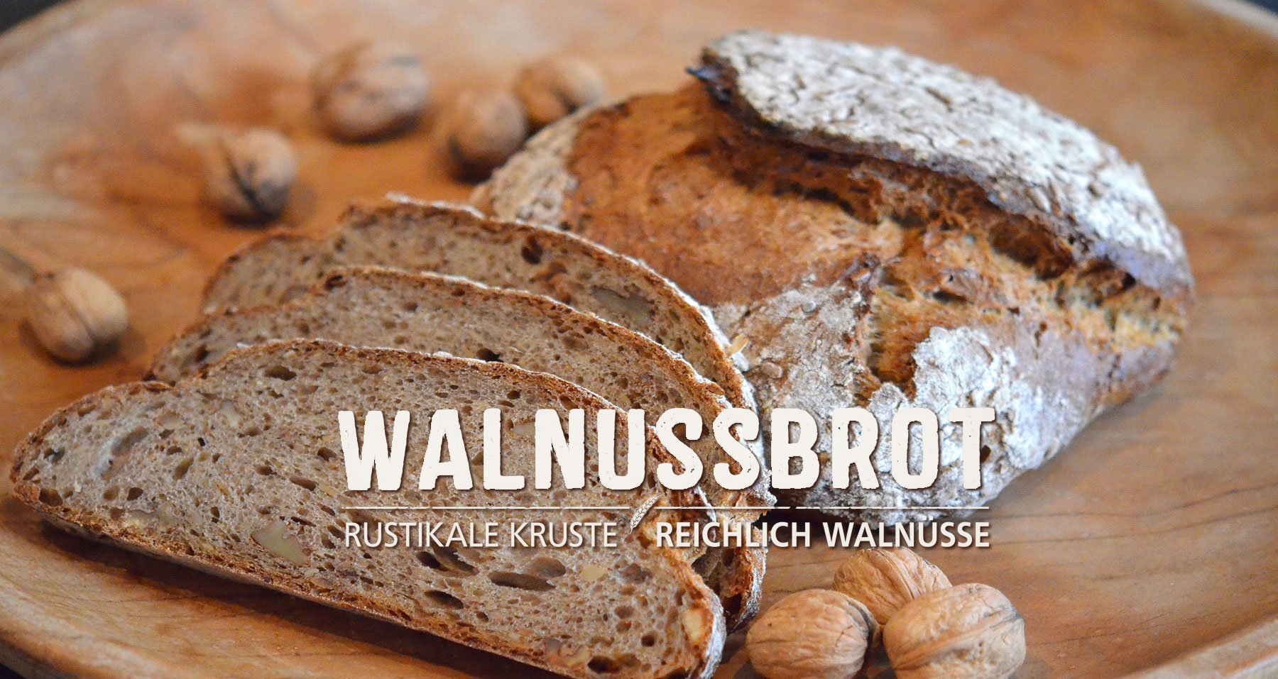 Walnussbrot, Rustikale Kruste, Reichlich Walnüsse